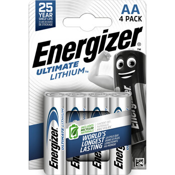 4 x bateria foto litowa Energizer L91 Ultimate Lithium R6 AA 4 x bateria foto litowa Energizer L91 Ultimate Lithium R6 AA