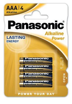 Panasonic Alkaline Power LR03/AAA (blister) - 4 sztuki