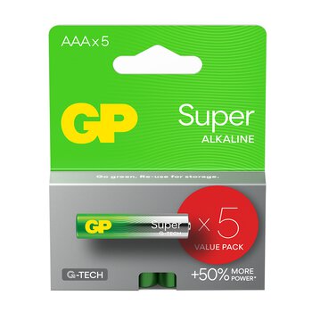 5 x bateria alkaliczna GP Super Alkaline G-TECH LR03 / AAA