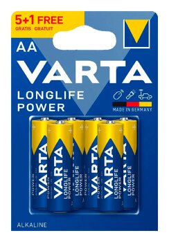 6 x baterie Varta Longlife Power LR6/AA 4906 (High Energy) 6 x baterie Varta Longlife Power LR6/AA 4906 (High Energy)