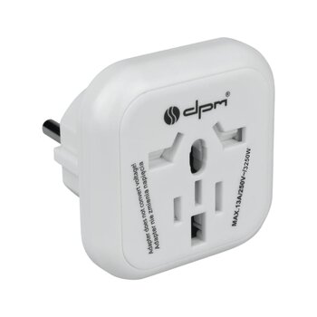 Adapter podróżny Europa DPM biały Adapter podróżny Europa DPM biały