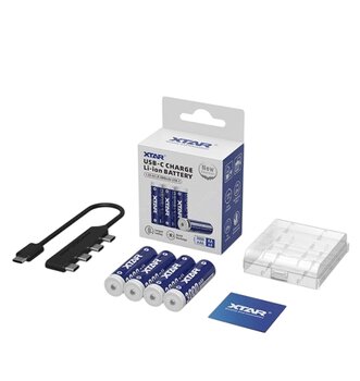 Akumulator Xtar R6 / AA 1,5V Li-ion 3000mAh z zabezpieczeniem z portem USB-C - 4 sztuki Akumulator Xtar R6 / AA 1,5V Li-ion 3000mAh z zabezpieczeniem z portem USB-C - 4 sztuki
