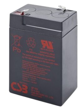akumulator żelowy AGM CSB GP645 6V 4,5Ah akumulator żelowy AGM CSB GP645 6V 4,5Ah