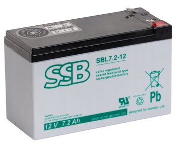 akumulator żelowy AGM SSB SBL 7,2-12 12V 7,2Ah T1 akumulator żelowy AGM SSB SBL 7,2-12 12V 7,2Ah T1