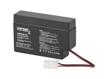 Akumulator żelowy AGM Vipow 12V 0,8Ah Akumulator żelowy AGM Vipow 12V 0,8Ah