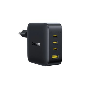 Baseus GaN EnerFill FH11 E0121J00 140W szybka ładowarka sieciowa z 3 gniazdami USB-C PD oraz USB Baseus GaN EnerFill FH11 E0121J00 140W szybka ładowarka sieciowa z 3 gniazdami USB-C PD oraz USB