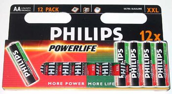 bateria alkaliczna Philips PowerLife LR6 AA