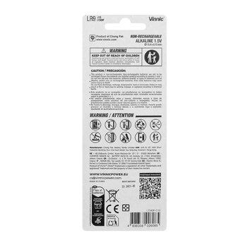 Bateria alkaliczna Vinnic 625 / EPX625G / LR9 / L1560 - 10 sztuk Bateria alkaliczna Vinnic 625 / EPX625G / LR9 / L1560 - 10 sztuk