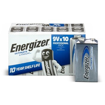 10 x bateria litowa Energizer LA522 Ultimate Lithium LA522/9V 6F22 10 x bateria litowa Energizer LA522 Ultimate Lithium LA522/9V 6F22