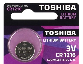 bateria litowa mini Toshiba CR1216