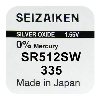 bateria srebrowa mini Seizaiken / SEIKO 335 / SR512SW