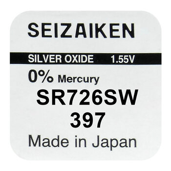 bateria srebrowa mini Seizaiken / SEIKO 397 / SR726SW / SR59