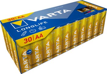 Baterie Varta Longlife LR6/AA 4106 (kartonik) - 30 sztuk Baterie Varta Longlife LR6/AA 4106 (kartonik) - 30 sztuk