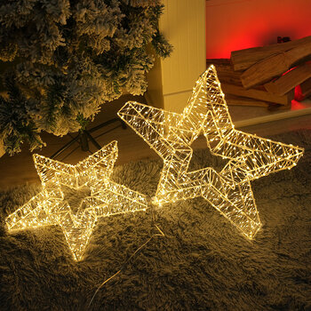 Dekoracja gwiazda modee 40x5cm WARM 600LED ML-C5001 Dekoracja gwiazda modee 40x5cm WARM 600LED ML-C5001