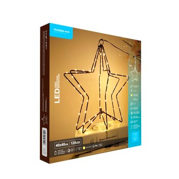 Dekoracja gwiazdy BAT modee 40cm WARM 120LED ML-C4033 Dekoracja gwiazdy BAT modee 40cm WARM 120LED ML-C4033