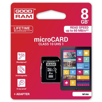 GOODRAM microSDHC 8GB class 10 UHS-I