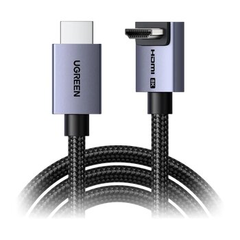 Kabel kątowy HDMI - HDMI 2.1, 8K 60Hz, HDR, 48Gbps Ugreen HD188 85169 2m Kabel kątowy HDMI - HDMI 2.1, 8K 60Hz, HDR, 48Gbps Ugreen HD188 85169 2m