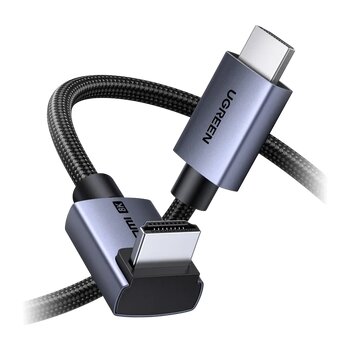 Kabel kątowy HDMI - HDMI 2.1, 8K 60Hz, HDR, 48Gbps Ugreen HD188 85169 2m Kabel kątowy HDMI - HDMI 2.1, 8K 60Hz, HDR, 48Gbps Ugreen HD188 85169 2m