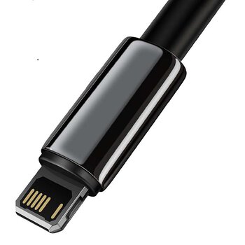 Kabel przewód USB - Lightning / iPhone 100cm Baseus Tungsten Gold CALWJ-01 z obsługą szybkiego ładowania 2.4A