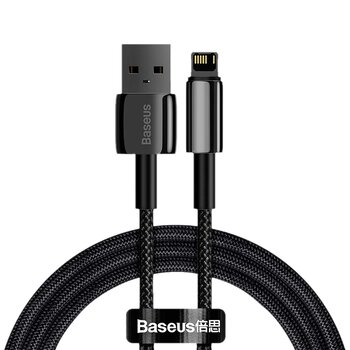 Kabel przewód USB - Lightning / iPhone 100cm Baseus Tungsten Gold CALWJ-01 z obsługą szybkiego ładowania 2.4A