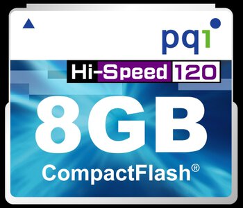 Karta pamięci PQI CF 8GB 120x - rozpakowana