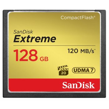 Karta pamięci SanDisk Compact Flash Extreme 128GB (CF) 120MB/s 800x