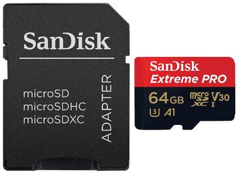 Karta pamięci SanDisk micro SDXC 64GB Extreme PRO 667x 100/90MB/s UHS-I U3 V30 A1
