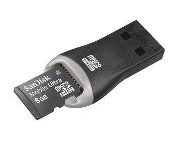 karta pamięci SanDisk MicroSDHC Mobile Ultra 8GB + czytnik USB