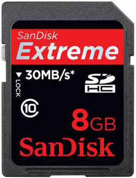 Karta pamięci SanDisk SDHC 8GB Extreme 30MB/s Edition
