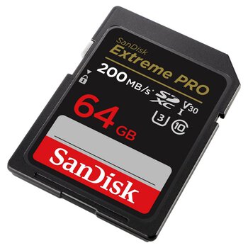 Karta pamięci SD (SDXC) SanDisk 64GB Extreme PRO 200/90MB/s UHS-I U3 V30
