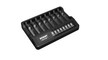 Ładowarka do akumulatorów Li-ion 3,6V / 3,7V / 1,5V oraz 1,2V Ni-MH XTAR MX8 Ładowarka do akumulatorów Li-ion 3,6V / 3,7V / 1,5V oraz 1,2V Ni-MH XTAR MX8