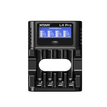Ładowarka do akumulatorów R03 / AAA oraz R6 / AA Li-ion 1,5V / NiMH Xtar L4 PRO Ładowarka do akumulatorów R03 / AAA oraz R6 / AA Li-ion 1,5V / NiMH Xtar L4 PRO