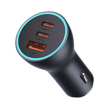 Ładowarka samochodowa z gniazdem 1xUSB 2xUSB-C Baseus 65W CGJP010013 Ładowarka samochodowa z gniazdem 1xUSB 2xUSB-C Baseus 65W CGJP010013