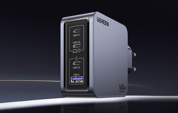 Ładowarka sieciowa do telefonu / smartfona UGREEN 160W 3x USB-C 1x USB-A X763 25877 Ładowarka sieciowa do telefonu / smartfona UGREEN 160W 3x USB-C 1x USB-A X763 25877