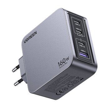 Ładowarka sieciowa do telefonu / smartfona UGREEN 160W 3x USB-C 1x USB-A X763 25877 Ładowarka sieciowa do telefonu / smartfona UGREEN 160W 3x USB-C 1x USB-A X763 25877