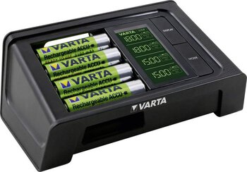 Ładowarka akumulatorków Ni-MH VARTA LCD SMART CHARGER 57674 + 4 x R6/AA 2100mAh