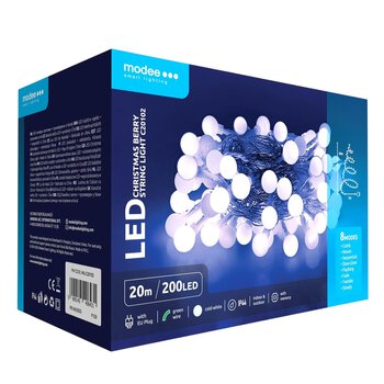 Lampki choinkowe kulki modee 20m 200LED COLD ML-C20102 Lampki choinkowe kulki modee 20m 200LED COLD ML-C20102