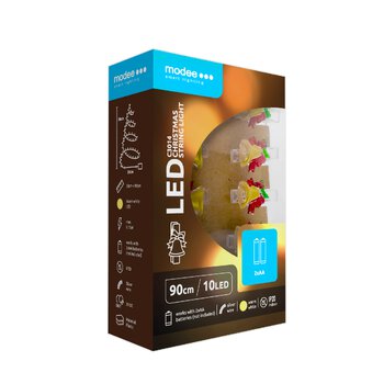 Lampki dzwonki BAT modee 0,9m WARM 10LED ML-C3014 Lampki dzwonki BAT modee 0,9m WARM 10LED ML-C3014