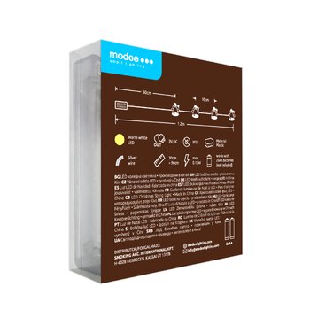 Lampki dzwoneczki BAT modee 0,9m WARM 10LED ML-C3018 Lampki dzwoneczki BAT modee 0,9m WARM 10LED ML-C3018