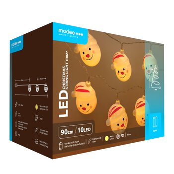 Lampki bałwanki BAT modee 0,9m WARM 10LED ML-C3027 Lampki bałwanki BAT modee 0,9m WARM 10LED ML-C3027