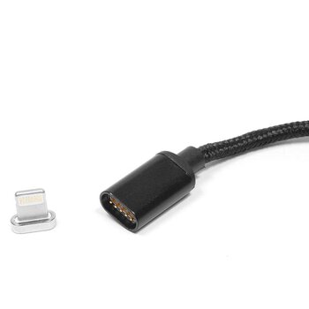 magnetyczny kabel USB - Apple Lightning / iPhone eXtreme czarny 120cm