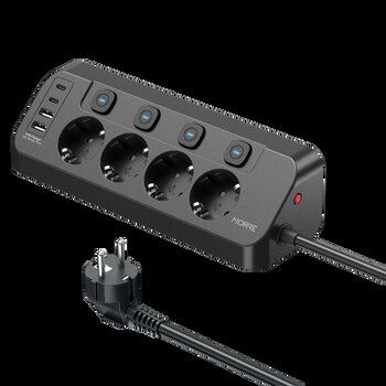 Narożna listwa MORRE 2m M412 - 4niazda AC, 2xUSB-C, 2xUSB-A 15W Narożna listwa MORRE 2m M412 - 4niazda AC, 2xUSB-C, 2xUSB-A 15W