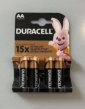 OUTLET 4 x bateria alkaliczna Duracell Duralock Basic C&B LR6 AA (blister)