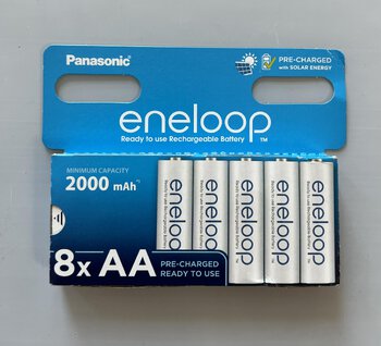 OUTLET 8 x akumulatorki AA / R6 Panasonic Eneloop Ni-MH 2000mAh BK-3MCDE/8BE (blister)