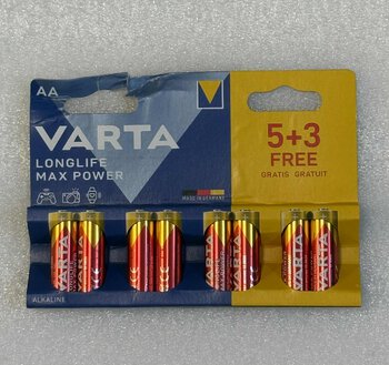 OUTLET 8 x baterie AA / LR6 Varta Max Power 4706 (Max Tech) OUTLET 8 x baterie AA / LR6 Varta Max Power 4706 (Max Tech)