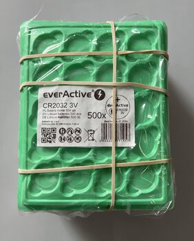 OUTLET bateria litowa everActive CR2032 - 500 sztuk (taca)