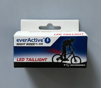 OUTLET Ładowalna lampka rowerowa tylna LED everActive TL-X5R Night Rider