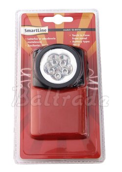 płaska latarka diodowa Smartline 5 LED SJ-8516