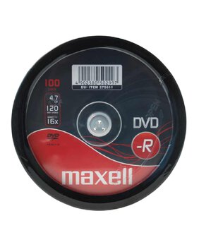 Płyty DVD-R 4,7GB 16X MAXELL 275611 cake 100 Płyty DVD-R 4,7GB 16X MAXELL 275611 cake 100