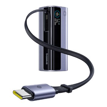 Power Bank Baseus EnerGeek GR11 E0027A01 100W USB-C USB 10000 mAh ze zwijanym kablem USB-C Power Bank Baseus EnerGeek GR11 E0027A01 100W USB-C USB 10000 mAh ze zwijanym kablem USB-C